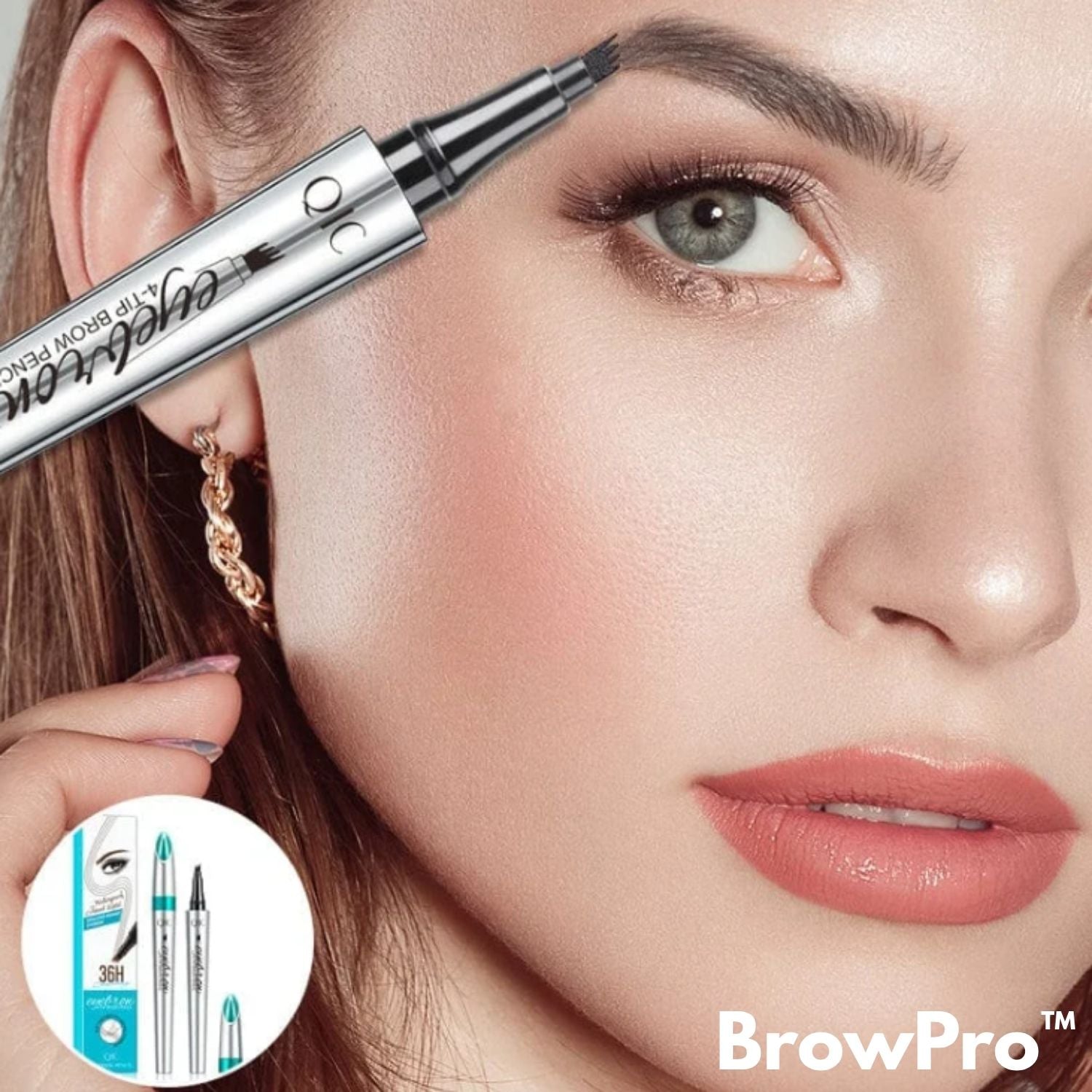 1+1 Gratis | BrowPro™ Krijg moeiteloos natuurlijk ogende Wenkbrauwen!