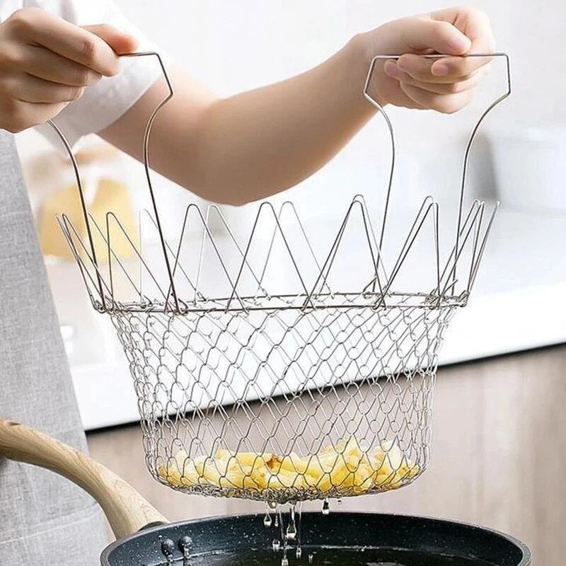 1+1 Gratis | CookMaster™ Multifunctionele Bak-, Stoom- en Zeefmand van RVS